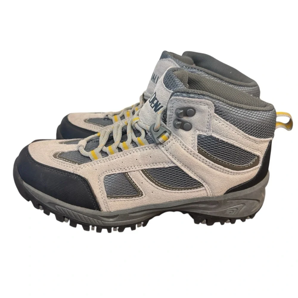 Denali Clearwater HW40298AS Gray & Black Leather Hiking Boots Size 9 Outdoors